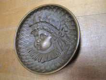 Load image into Gallery viewer, W H JACKSON Co BABY CHILDS FACE Antique Decorative Art Bronze Brass Ornate Tray