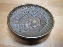 Load image into Gallery viewer, W H JACKSON Co BABY CHILDS FACE Antique Decorative Art Bronze Brass Ornate Tray