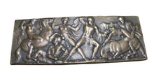 Load image into Gallery viewer, Warriors in Battle Old Brass Grand Tour Bronze Decorative Arts Relief Plaque Henning