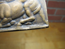 Load image into Gallery viewer, Warriors in Battle Old Brass Grand Tour Bronze Decorative Arts Relief Plaque Henning