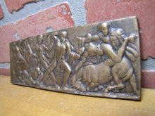 Load image into Gallery viewer, Warriors in Battle Old Brass Grand Tour Bronze Decorative Arts Relief Plaque Henning