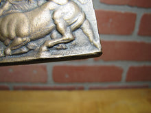 Load image into Gallery viewer, Warriors in Battle Old Brass Grand Tour Bronze Decorative Arts Relief Plaque Henning