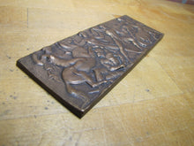 Load image into Gallery viewer, Warriors in Battle Old Brass Grand Tour Bronze Decorative Arts Relief Plaque Henning