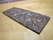 Load image into Gallery viewer, Warriors in Battle Old Brass Grand Tour Bronze Decorative Arts Relief Plaque Henning