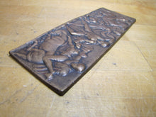 Load image into Gallery viewer, Warriors in Battle Old Brass Grand Tour Bronze Decorative Arts Relief Plaque Henning
