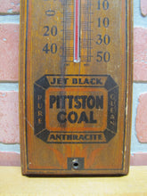 Load image into Gallery viewer, PITTSTON COAL PATTISON & BOWNS BATTERY PLACE NEW YORK NY Old Advertising Thermometer Sign
