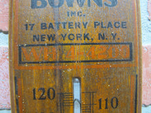 Load image into Gallery viewer, PITTSTON COAL PATTISON & BOWNS BATTERY PLACE NEW YORK NY Old Advertising Thermometer Sign