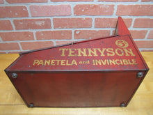 Load image into Gallery viewer, TENNYSON 5c CIGARS Old Store Display Humidor Case Sign PROP MAZER-CRESSMAN Co Made by CADILLAC Can Co CIN O USA