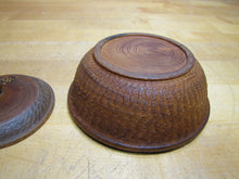 Load image into Gallery viewer, GOOD LUCK SWIRLING LOG Antique Wooden Trinket Box Tobacco Snuff 1800s
