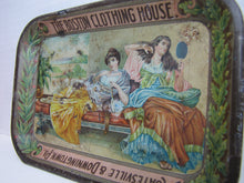 Load image into Gallery viewer, THE BOSTON CLOTHING HOUSE Antique Advertising Tray COATSVILLE & DOWNINGTOWN PA