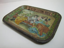 Load image into Gallery viewer, THE BOSTON CLOTHING HOUSE Antique Advertising Tray COATSVILLE & DOWNINGTOWN PA