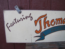 Load image into Gallery viewer, THOMAS SWEET DELICIOUS ICE CREAM Vintage Double Sided Wooden Advertising Sign