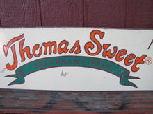 Load image into Gallery viewer, THOMAS SWEET DELICIOUS ICE CREAM Vintage Double Sided Wooden Advertising Sign