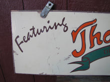 Load image into Gallery viewer, THOMAS SWEET DELICIOUS ICE CREAM Vintage Double Sided Wooden Advertising Sign