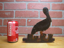 Load image into Gallery viewer, PELICAN ON DOCK Antique Cast Iron Doorstop Decorative Art Statue ALBANY FOUNDRY