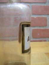 Load image into Gallery viewer, ALCOHOL Antique Apothecary Bottle Medicine Drug Store Reverse Glass Label p1899