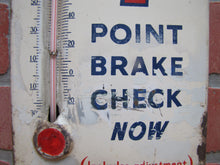 Load image into Gallery viewer, RAYBESTOS 7 POINT BRAKE CHECK BONDED SHOES Old Advertising Sign Thermometer