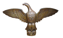Load image into Gallery viewer, SPREAD WINGED EAGLE Antique Bronze Brass Decorative Arts Architectural Hardware Element Large 9+ lbs