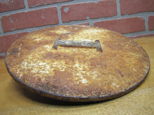 Load image into Gallery viewer, "I" Old Cast Iron RailRoad Sign Plaque RR Marker Station Island Interlock