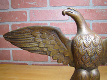Load image into Gallery viewer, SPREAD WINGED EAGLE Antique Bronze Brass Decorative Arts Architectural Hardware Element Large 9+ lbs