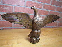 Load image into Gallery viewer, SPREAD WINGED EAGLE Antique Bronze Brass Decorative Arts Architectural Hardware Element Large 9+ lbs