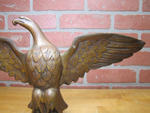 Load image into Gallery viewer, SPREAD WINGED EAGLE Antique Bronze Brass Decorative Arts Architectural Hardware Element Large 9+ lbs