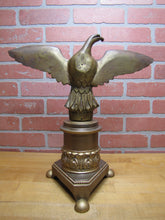 Load image into Gallery viewer, SPREAD WINGED EAGLE Antique Bronze Brass Decorative Arts Architectural Hardware Element Large 9+ lbs