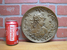 Load image into Gallery viewer, BRADLEY & HUBBARD Lovely Maiden Butterfly Antique High Relief Plaque Charger B&H