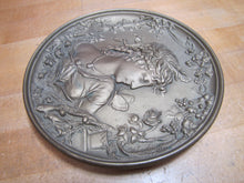 Load image into Gallery viewer, BRADLEY & HUBBARD Lovely Maiden Butterfly Antique High Relief Plaque Charger B&H
