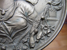 Load image into Gallery viewer, BRADLEY & HUBBARD Lovely Maiden Butterfly Antique High Relief Plaque Charger B&H