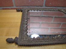 Load image into Gallery viewer, Cherubs Urn Antique Bronze Victorian Decorative Arts Bevel Edge Mirror