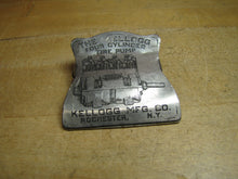 Load image into Gallery viewer, KELLOGG 4 CYLINDER TIRE PUMP Old Gas Station Repair Shop Advertising Paperclip