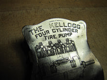 Load image into Gallery viewer, KELLOGG 4 CYLINDER TIRE PUMP Old Gas Station Repair Shop Advertising Paperclip