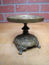 Load image into Gallery viewer, Cupid Cherub Putti Puppy Dog Antique Bronze Decorative Arts High Relief Ornate Raised Tray Pedestal Footed Urn Flowers Landscape