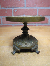 Load image into Gallery viewer, Cupid Cherub Putti Puppy Dog Antique Bronze Decorative Arts High Relief Ornate Raised Tray Pedestal Footed Urn Flowers Landscape