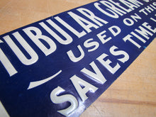 Load image into Gallery viewer, TUBULAR CREAM SEPARATOR Antique Advertising Sign Embossed Tin Farm Feed Seed Store Ad