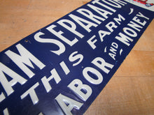 Load image into Gallery viewer, TUBULAR CREAM SEPARATOR Antique Advertising Sign Embossed Tin Farm Feed Seed Store Ad