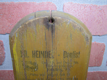 Load image into Gallery viewer, Dr HEINDEL Dentist Dr STIEFF Glasses 9th St READING PA Old Wooden Ad Thermometer Sign Optometrist Dental Advertising Teeth Eye