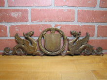 Load image into Gallery viewer, WINGED SERPENTS GRIFFIN MONSTERS BEASTS Antique Decorative Arts Hardware Element