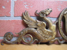 Load image into Gallery viewer, WINGED SERPENTS GRIFFIN MONSTERS BEASTS Antique Decorative Arts Hardware Element