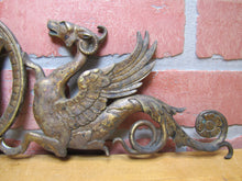 Load image into Gallery viewer, WINGED SERPENTS GRIFFIN MONSTERS BEASTS Antique Decorative Arts Hardware Element