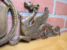 Load image into Gallery viewer, WINGED SERPENTS GRIFFIN MONSTERS BEASTS Antique Decorative Arts Hardware Element
