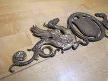 Load image into Gallery viewer, WINGED SERPENTS GRIFFIN MONSTERS BEASTS Antique Decorative Arts Hardware Element