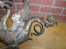 Load image into Gallery viewer, WINGED SERPENTS GRIFFIN MONSTERS BEASTS Antique Decorative Arts Hardware Element