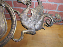 Load image into Gallery viewer, WINGED SERPENTS GRIFFIN MONSTERS BEASTS Antique Decorative Arts Hardware Element
