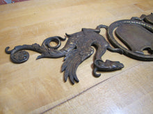 Load image into Gallery viewer, WINGED SERPENTS GRIFFIN MONSTERS BEASTS Antique Decorative Arts Hardware Element