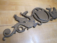 Load image into Gallery viewer, WINGED SERPENTS GRIFFIN MONSTERS BEASTS Antique Decorative Arts Hardware Element