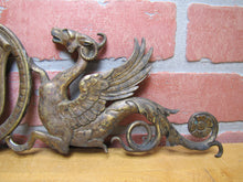 Load image into Gallery viewer, WINGED SERPENTS GRIFFIN MONSTERS BEASTS Antique Decorative Arts Hardware Element