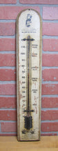 Load image into Gallery viewer, WILLIAMS SHAVING SOAP Antique Advertising Wooden Thermometer Sign Glastonbury Ct