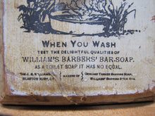 Load image into Gallery viewer, WILLIAMS SHAVING SOAP Antique Advertising Wooden Thermometer Sign Glastonbury Ct
